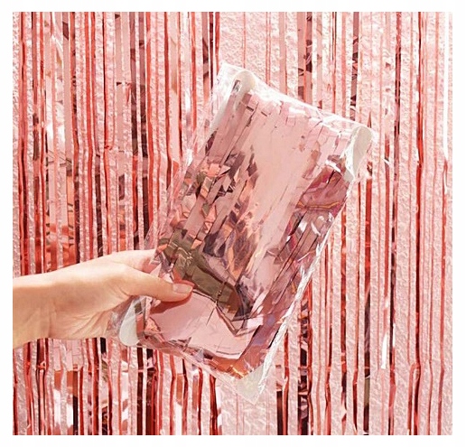 

Kurtyna Dekoracyjna Rose Gold Panieński Party 1x2m