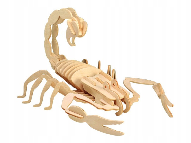 

Skorpion składanka drewniana puzzle 3D E006