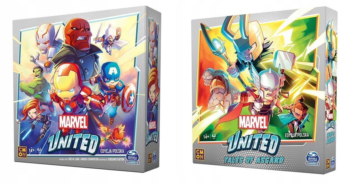 Marvel United Gra Planszowa +rozszerzenie Tales of Asgard Polska Edycja