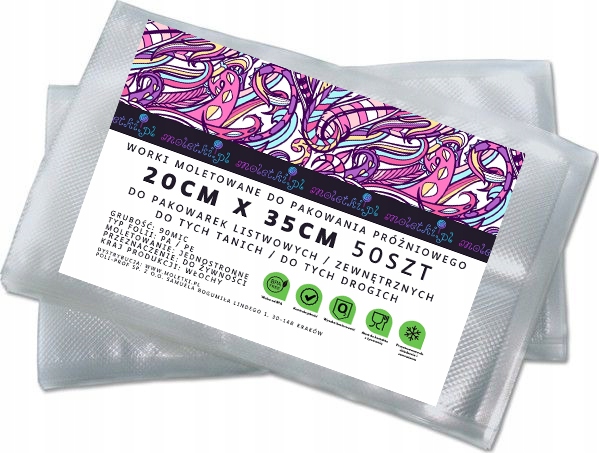 

Worki próżniowe moletowane do zgrzewarki 20x35