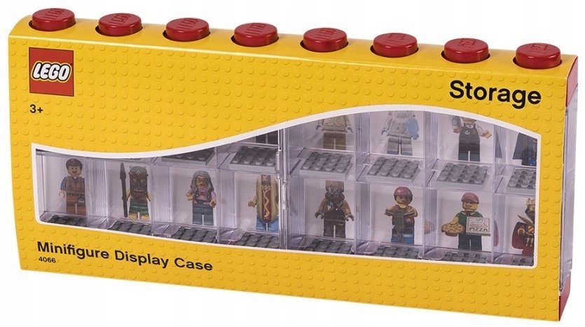 

Lego Pojemnik Na 16 Minifigurki Czerwony Gablota