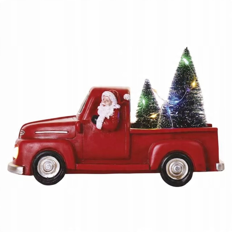 

Pick-up z mikołajem i choinkami Led 20cm 3xAA