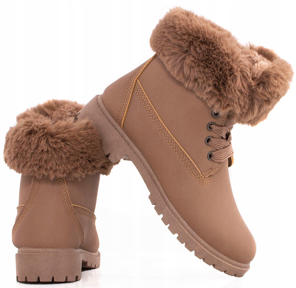 

6150 Khaki Ocieplane Traperki Botki Timberki 39