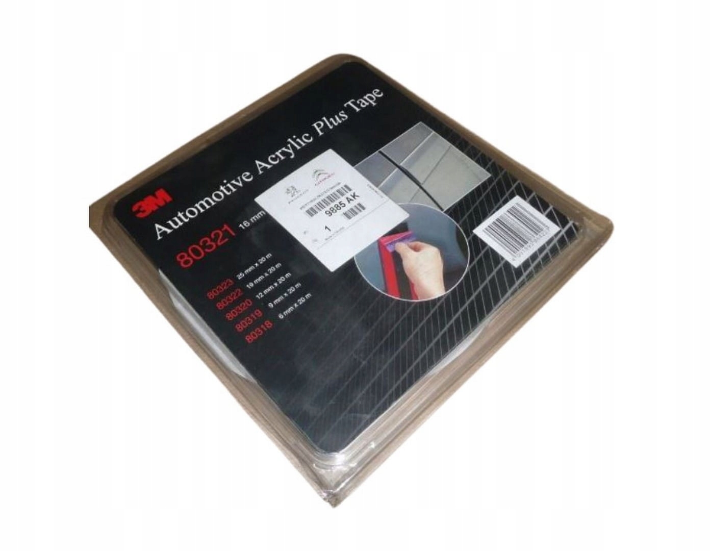 Taśma Do Klejenia Emblematów 9885AK Oryginał