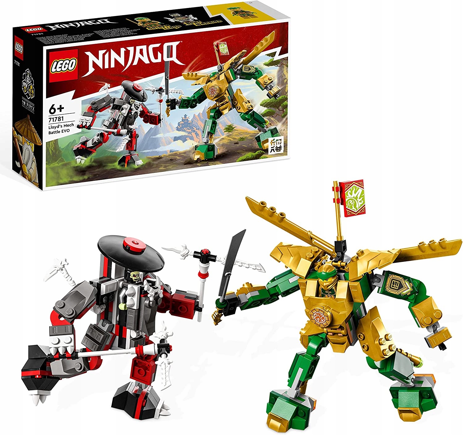

Lego Ninja Go 71781 Zielony Mech Zbroja Lloyda Evo
