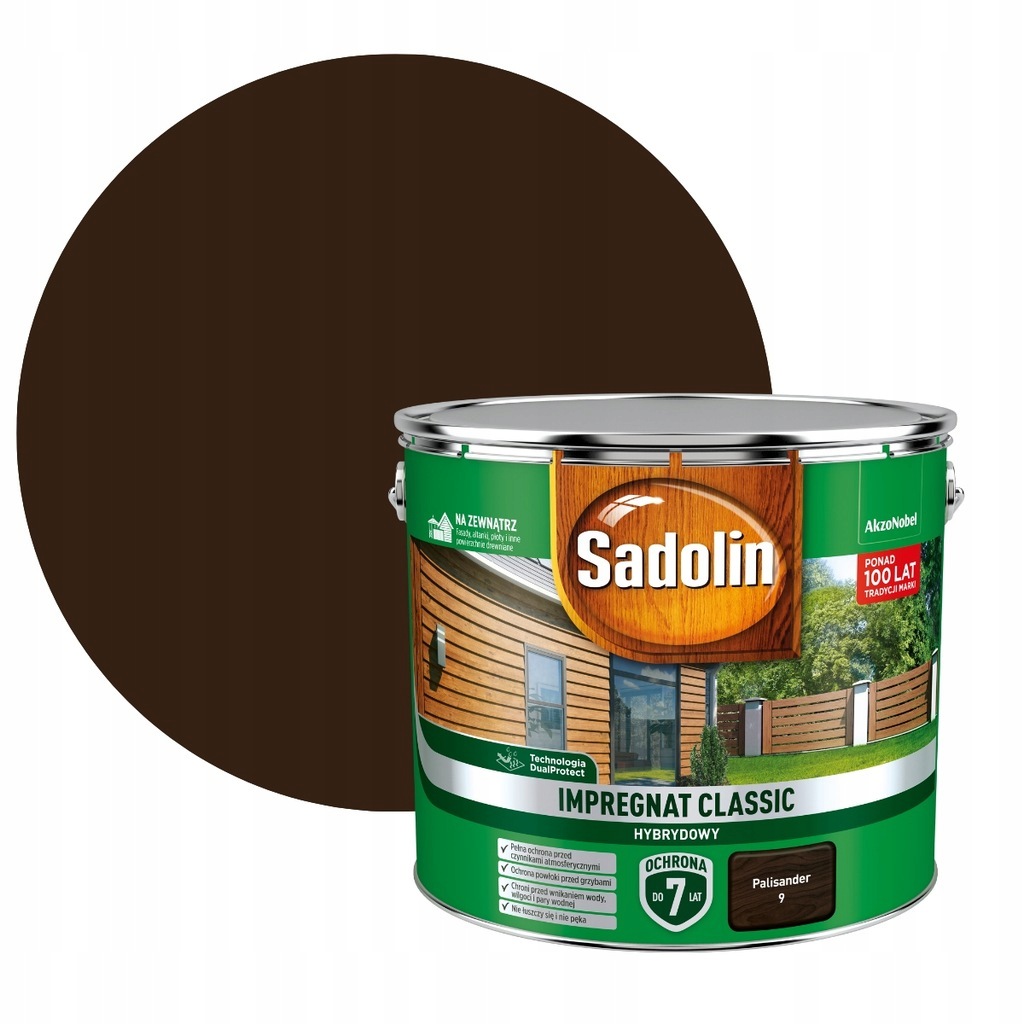 Sadolin Klasický Hybridní Impregnát Na Dřevo 9 L Palisandr