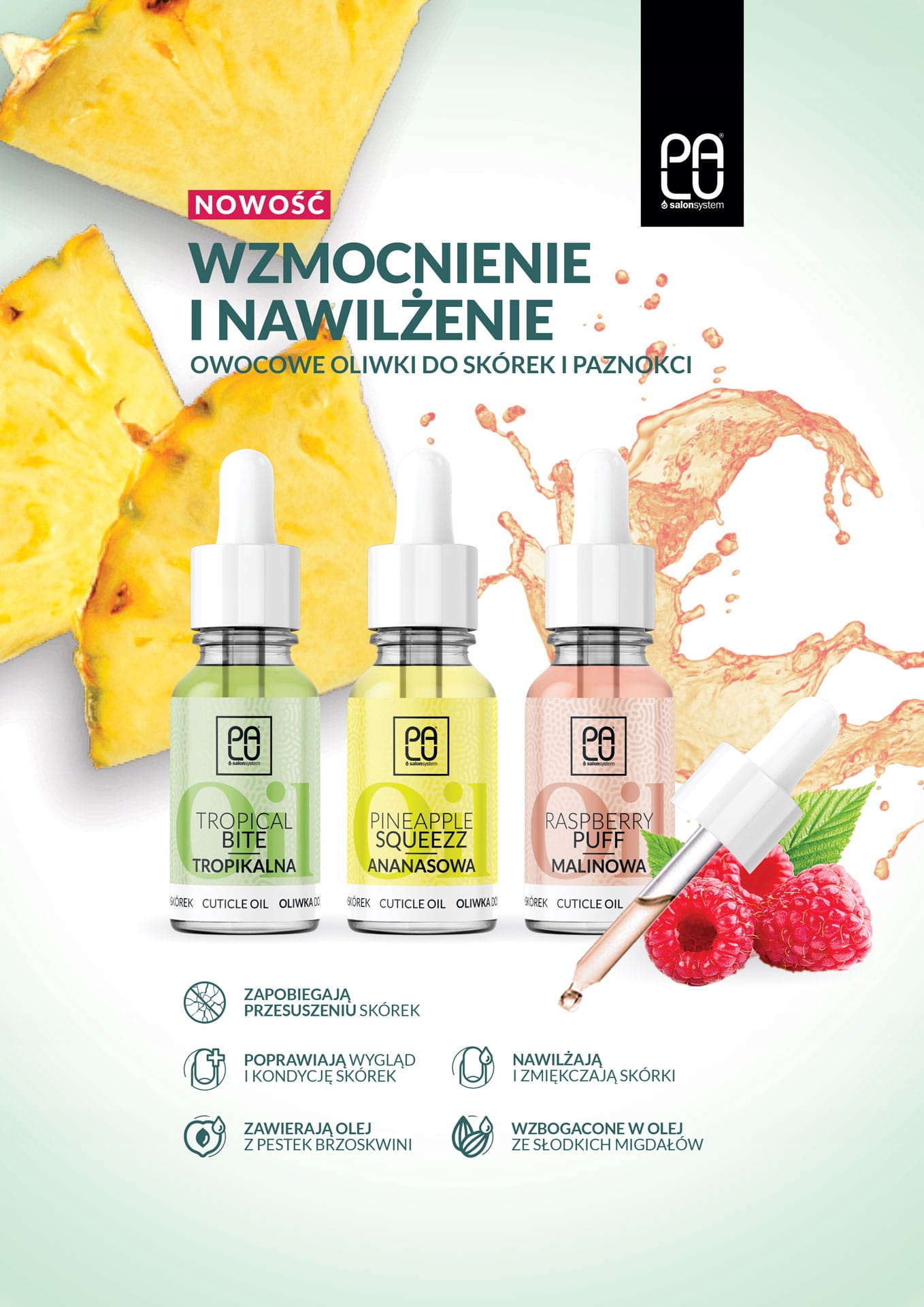 PALU OLIWKA DO SKÓREK I PAZNOKCI BOTANICAL GARDEN 15ML Przeznaczenie do skórek
