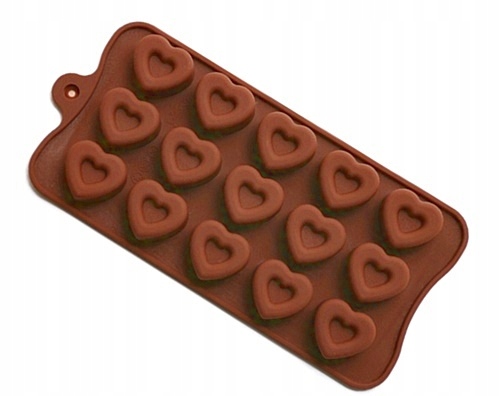 FORMA SILIKONOWA DO CZEKOLADY PRALINY SERCA SERCE
