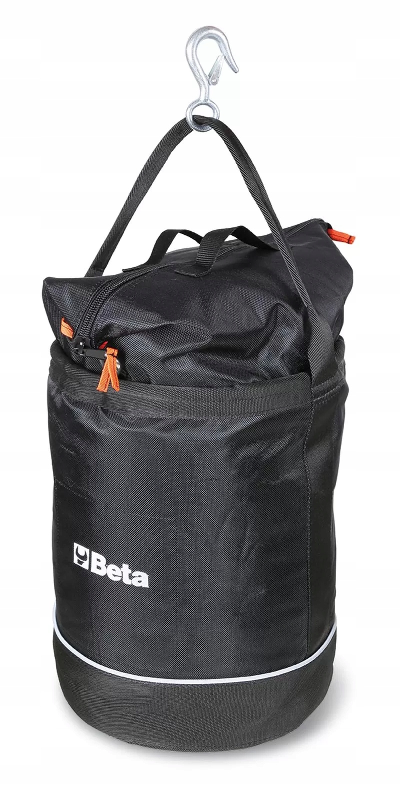 Worek na narzędzia z tkaniny technicznej do prac na wysokościach z 6 zaczep