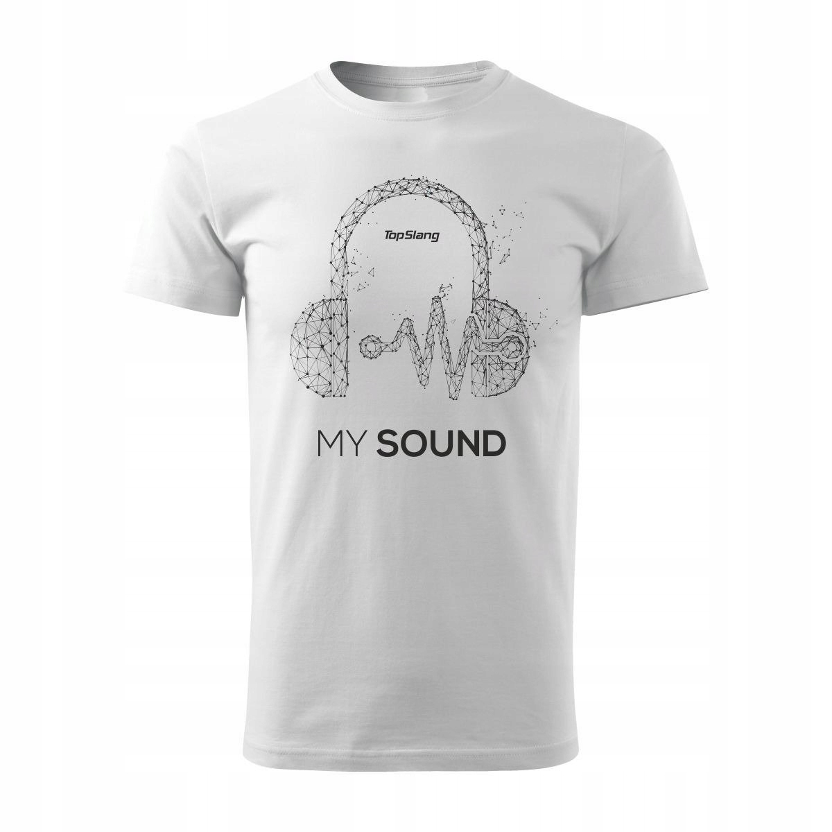 

Koszulka słuchawki My Sound męska biała