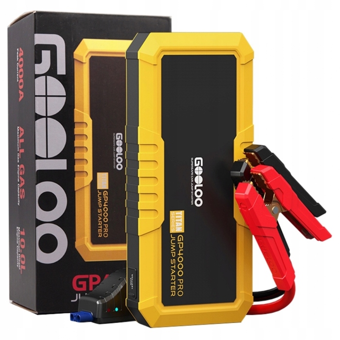 Ultra Silný Štart Zapaľovania Starter Booster Do Auta Powerbank 26800 mAh 4000A