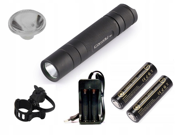 

Latarka Convoy S2+ T6-4C 2 Ogniwa Uchwyt Ładowarka