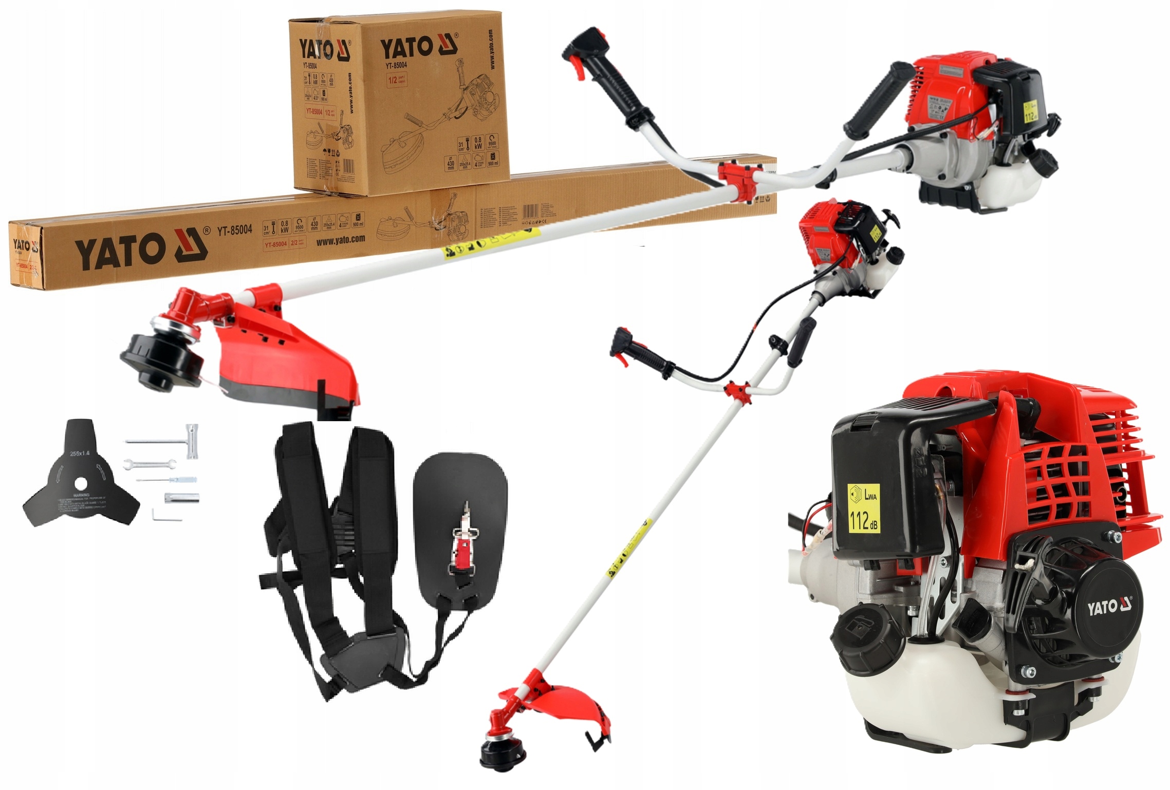 Benzínová Kosa 4-SUW Strúhadlo 31cm³ 1,09KM Yato YT-85004