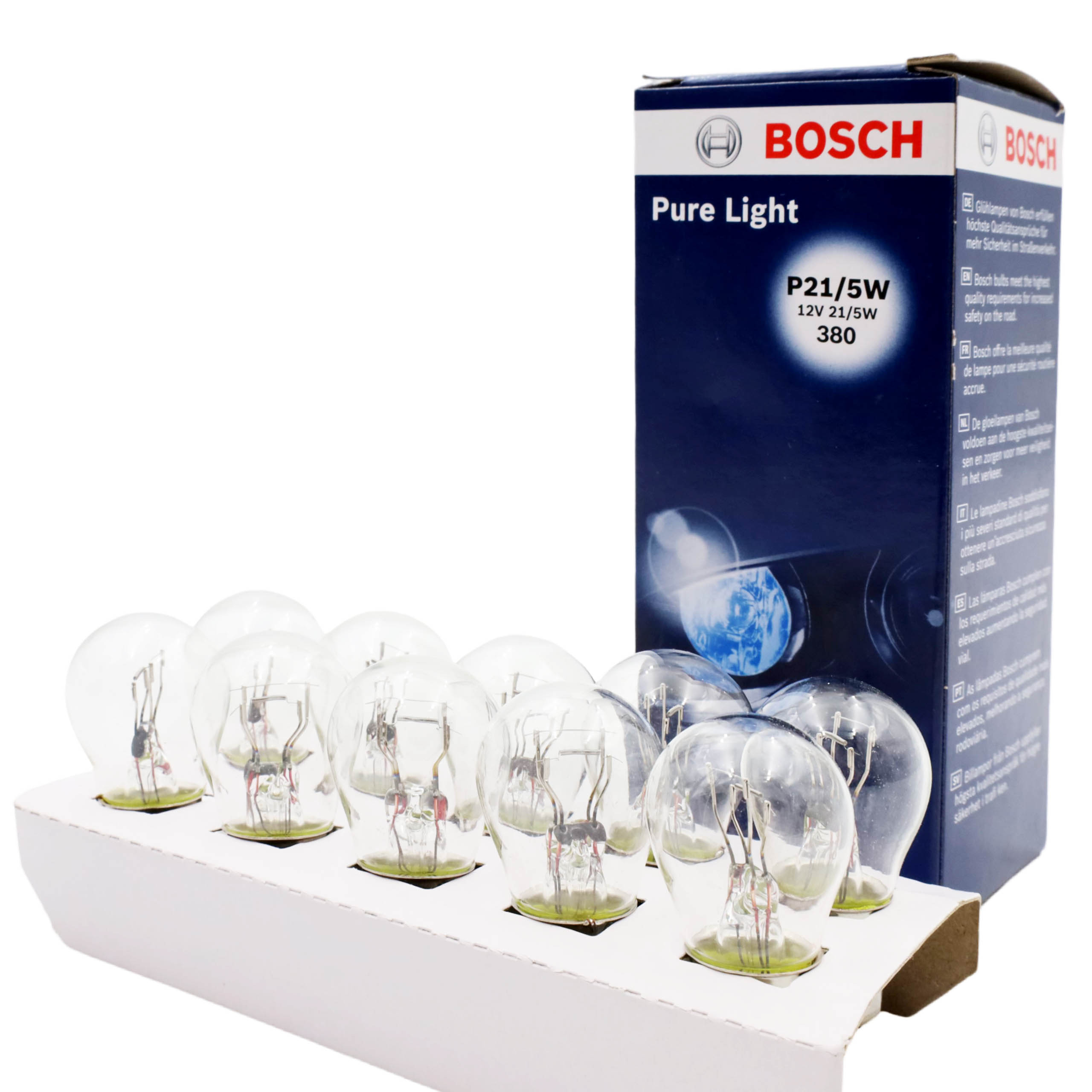 Żarówki Bosch Pure Light P21/5W 1987302202 - 10szt 1 987 302 202 za 20,26  zł z Gdańsk -  - (11803443598)