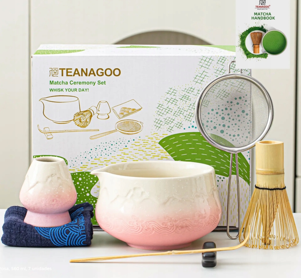Levně Teanagoo Sada na čaj Matcha Zelený Čaj s příslušenstvím 7 dílů