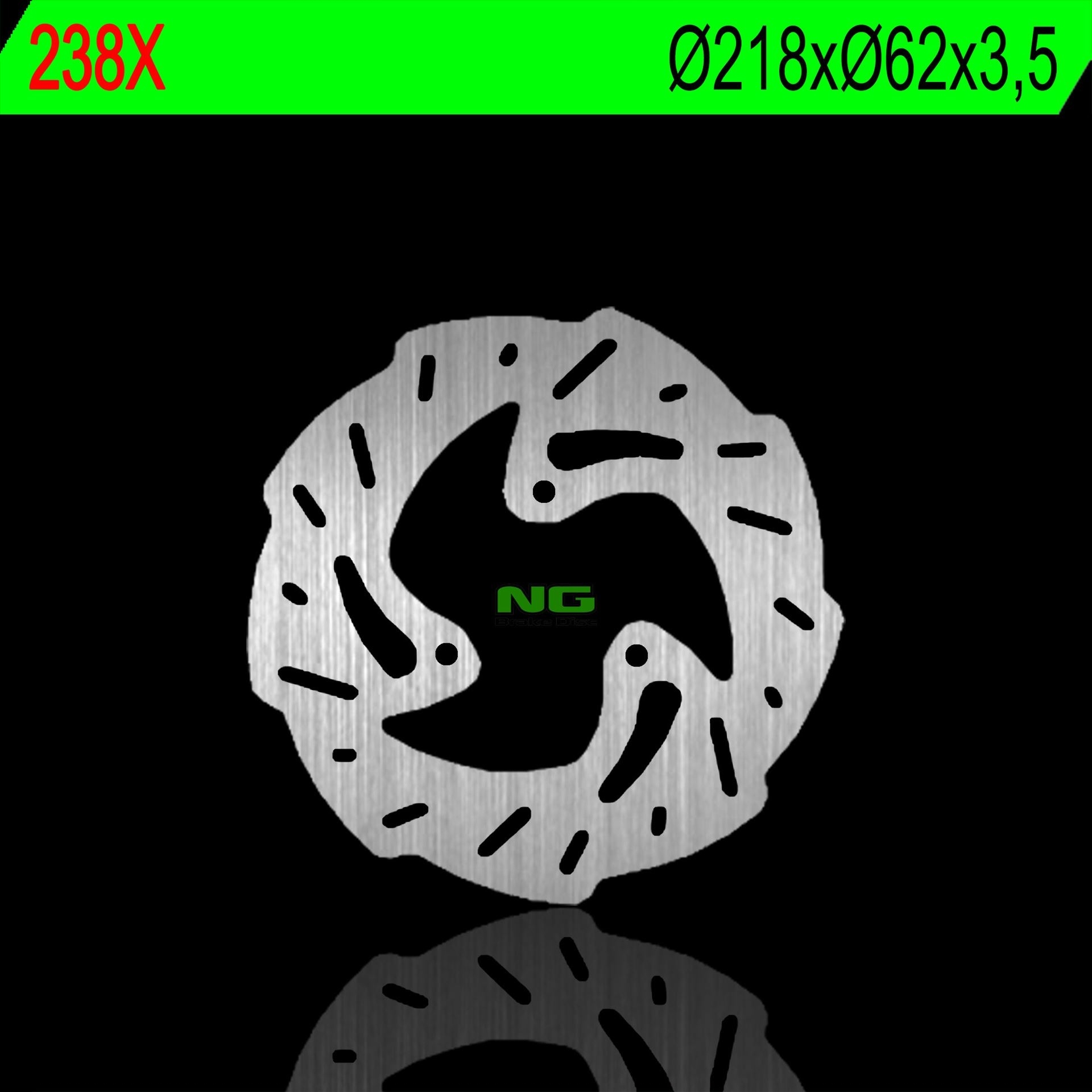 Ng Brzdový Kotúč Zadný Derbi 50/125, Gas 125/450 (218X62X3,5 MM) (3X10,