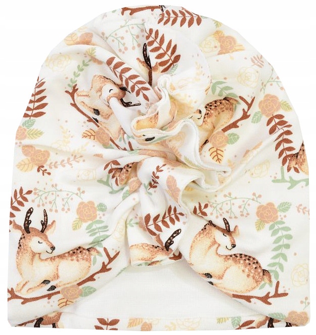 

Czapka Turban Falbany Bawełna Jelonk 80/86 L700C