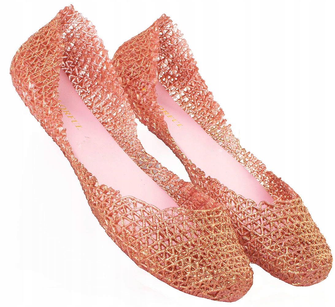 

6552 Różowe Plecione Balerinki Meliski 39