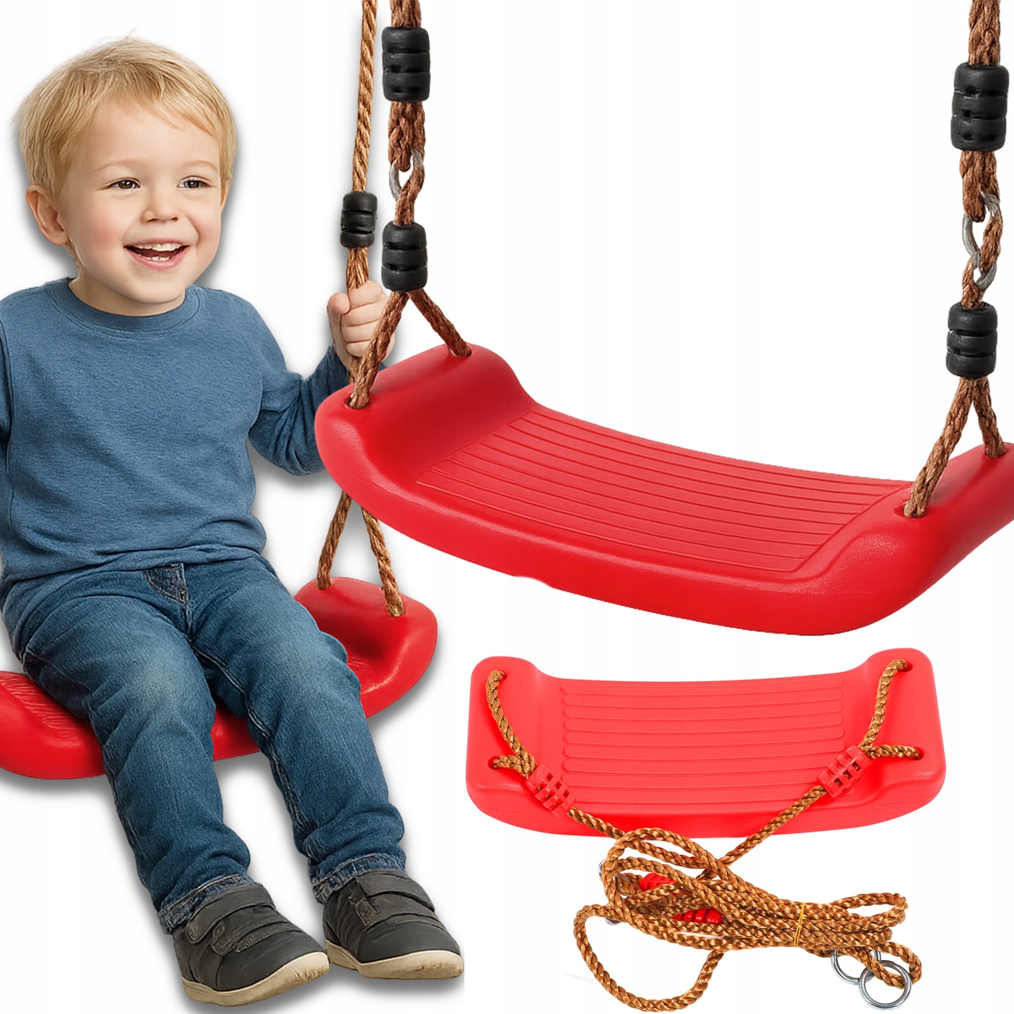 HUŚTAWKA PŁASKA PLASTIKOWA OGRODOWA DESKA DESECZKA SIEDZISKO MOCNA ŁAWECZKA