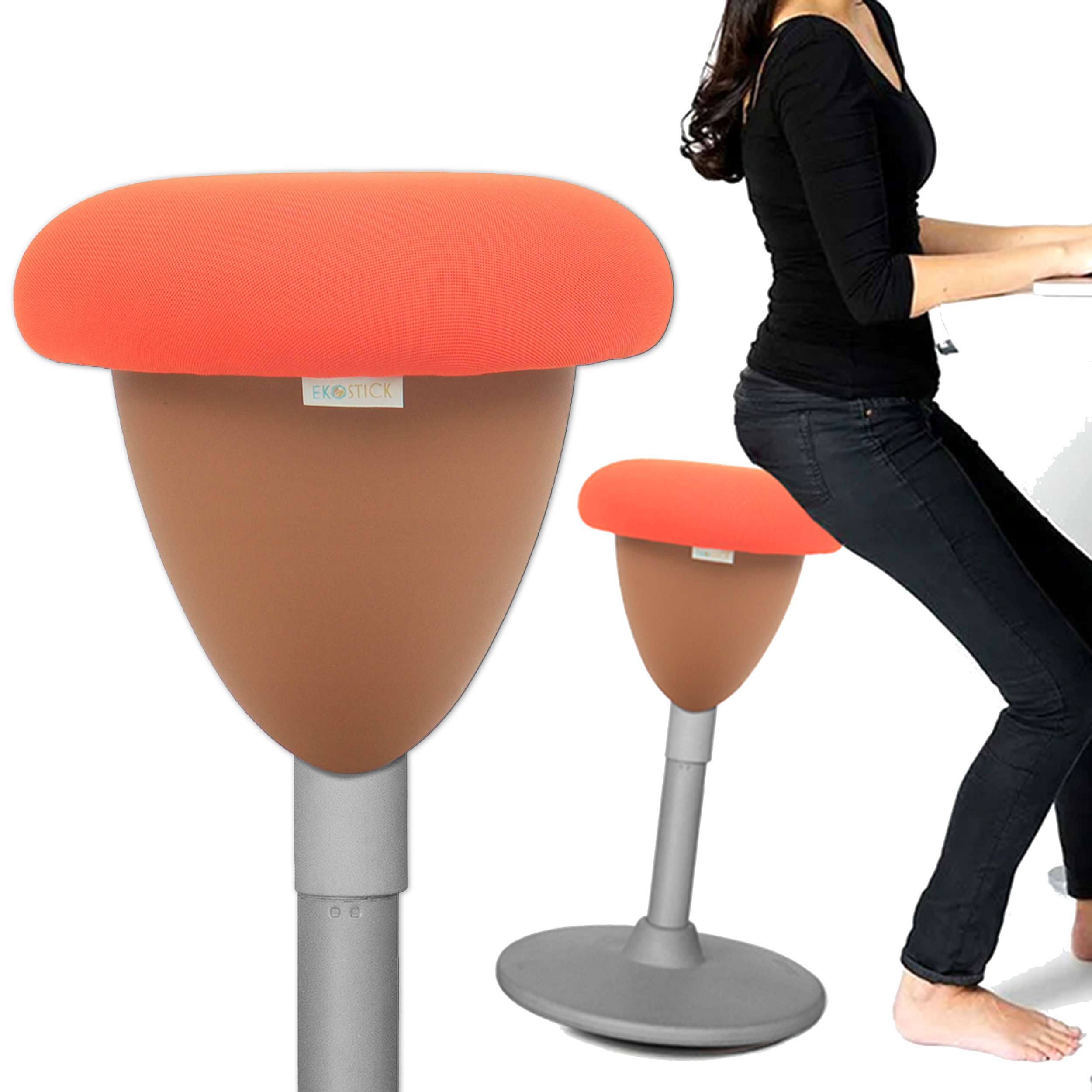 Hoker otočná balančná tyč Taboret ergonomická Stabilná nastaviteľná