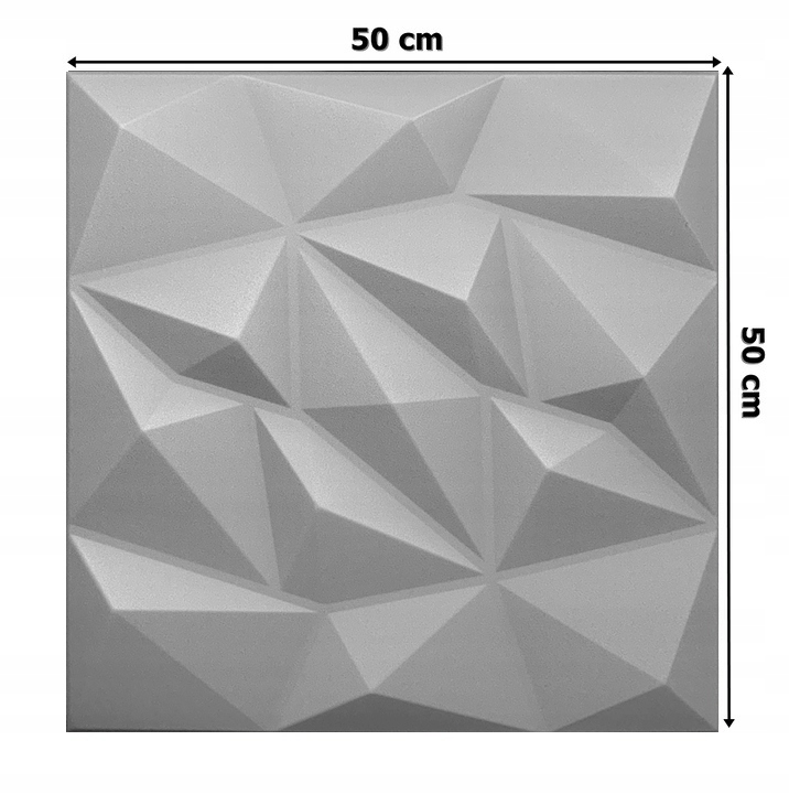 Szare kasetony sufitowe panele 3D BRYLANT 2m2 Marka FDC