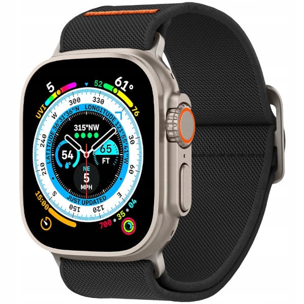 Spigen Fit Lite Apple Watch 4/5/6/7/SE/Ultra 42/44/45/49 mm černá/černá Am