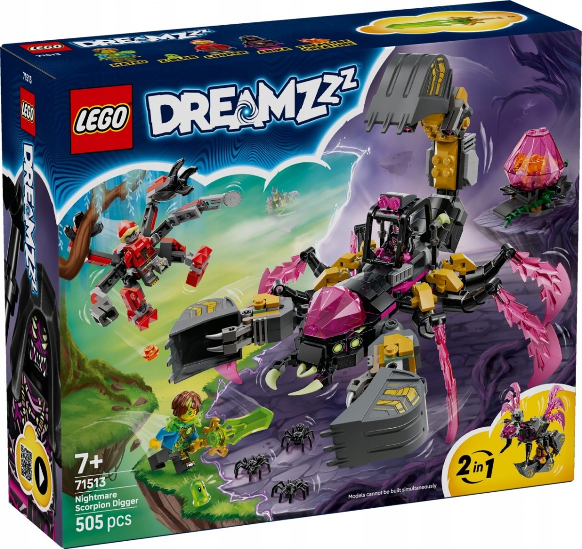 Lego Stavebnice DREAMZzz 71513 Strašidelný štírový bagr