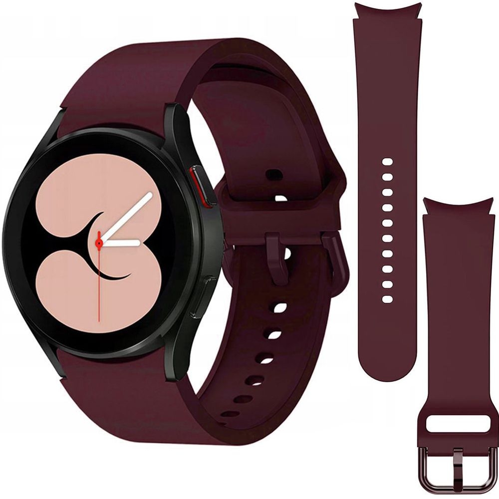 

Pasek Silikonowy do Galaxy Watch 4 40/44mm, Bordo