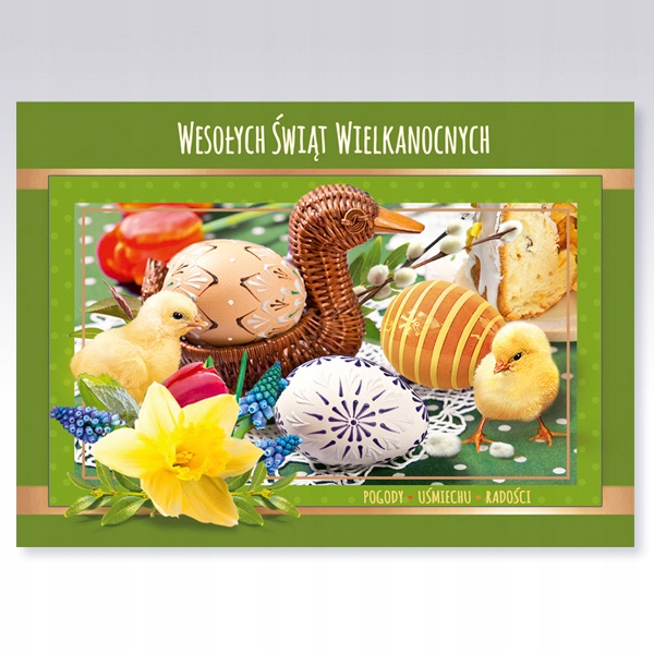 KARNET LAURKA KARTKA WIELKANOC PRZESTRZENNA