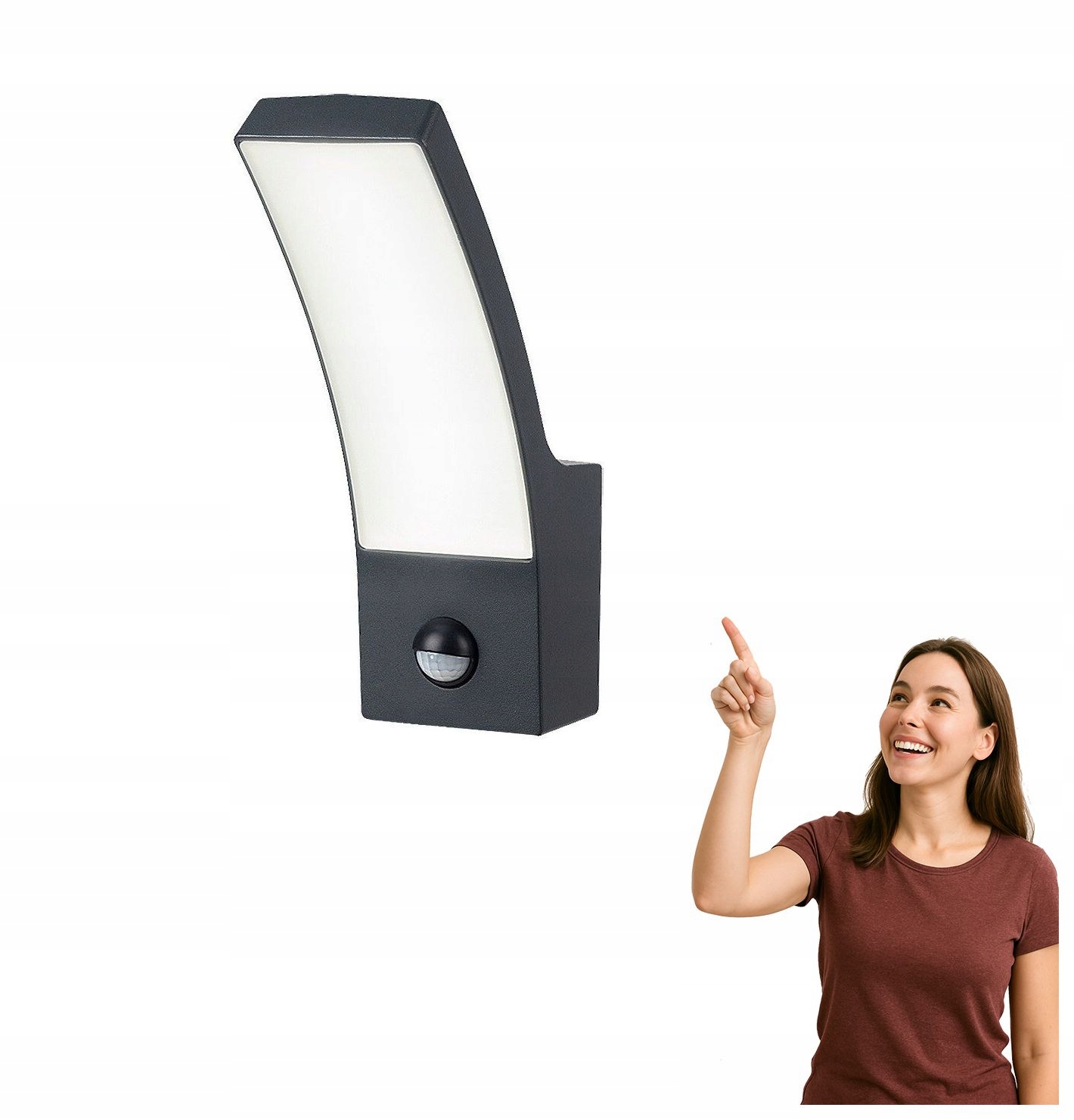 Venkovní Led nástěnné svítidlo 12W s senzorem Palanga 7505 Rabalux