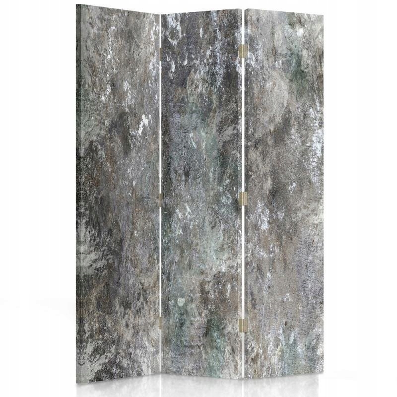 Paraván oboustranný otočný, Betonová zeď 110x170