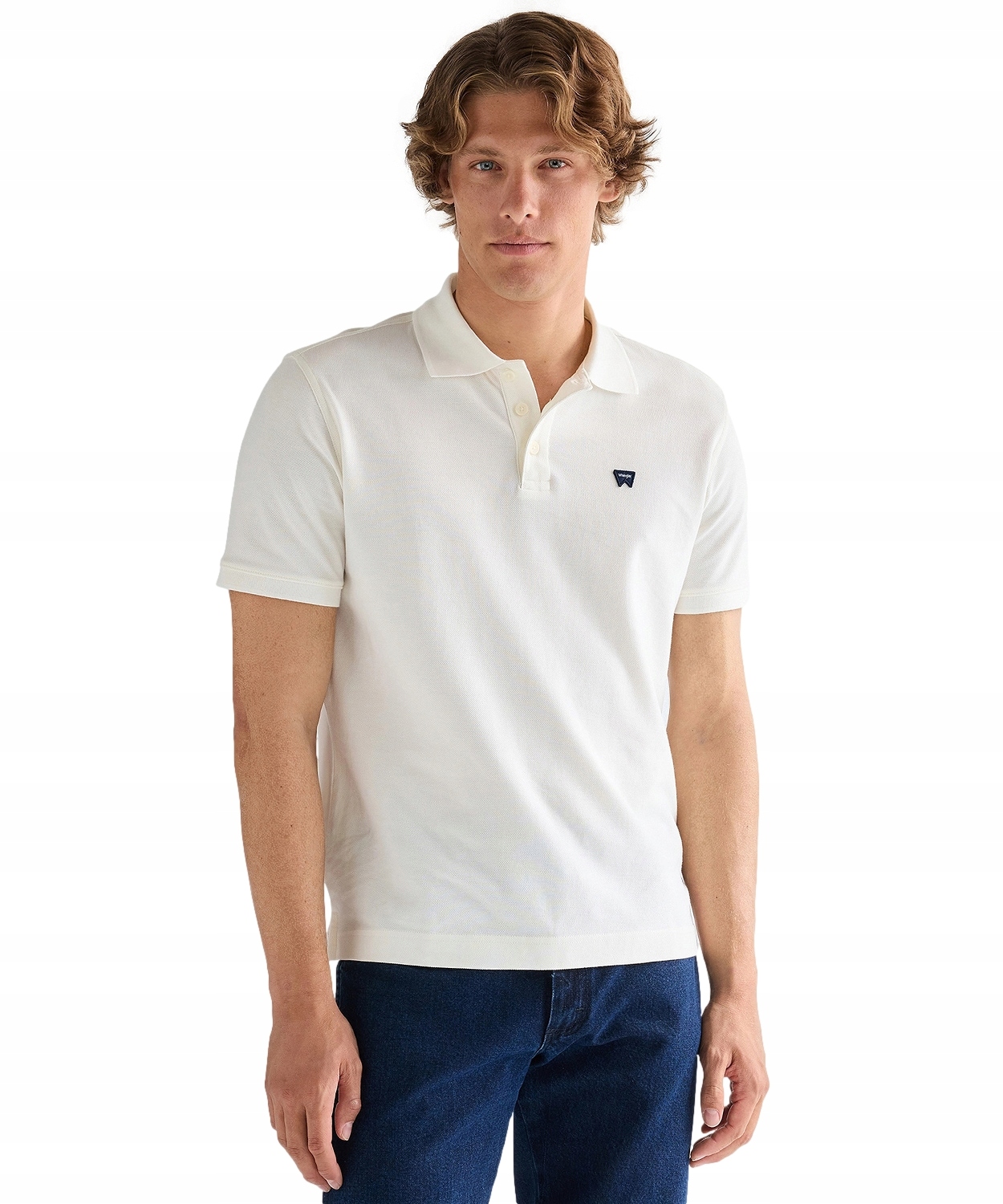 Tričko Wrangler Polo Shirt 112377979 Worn White L
