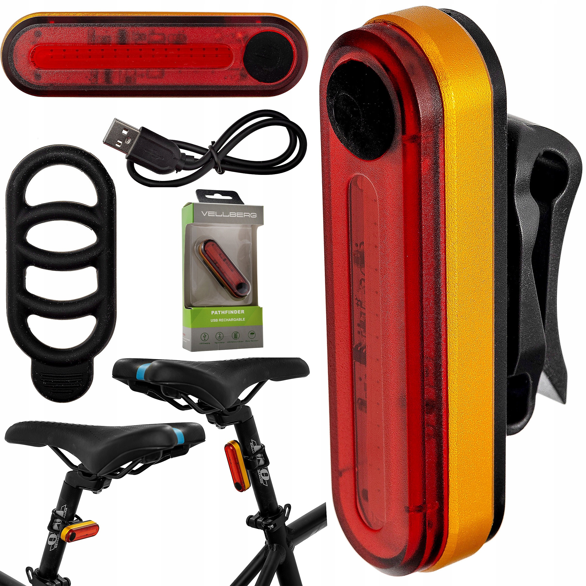 LAMPA TYLNA VLB PATHFINDER 500MAH USB