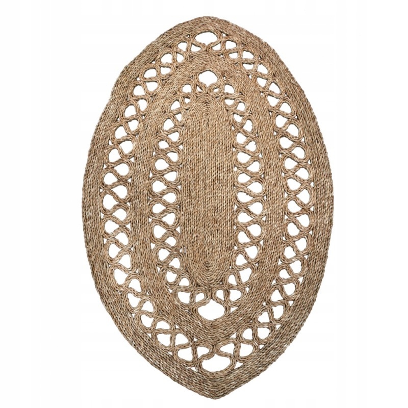 

Owalna mata podłogowa z trawy 90x160