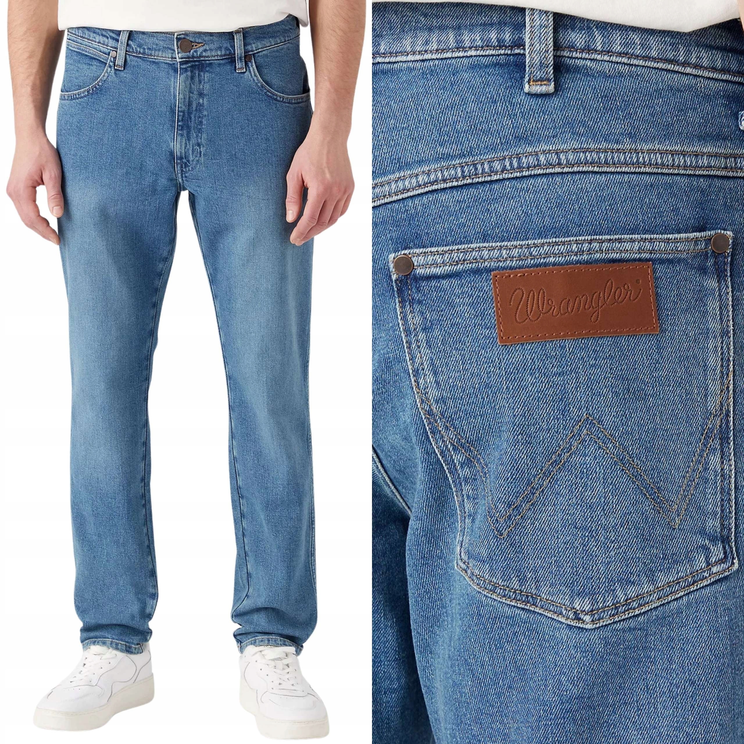 Wrangler kalhoty Tapered regular Blue jeans River W38 L32