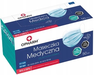 

Polskie Maski Medyczne Maska Typ Iir 50SZT