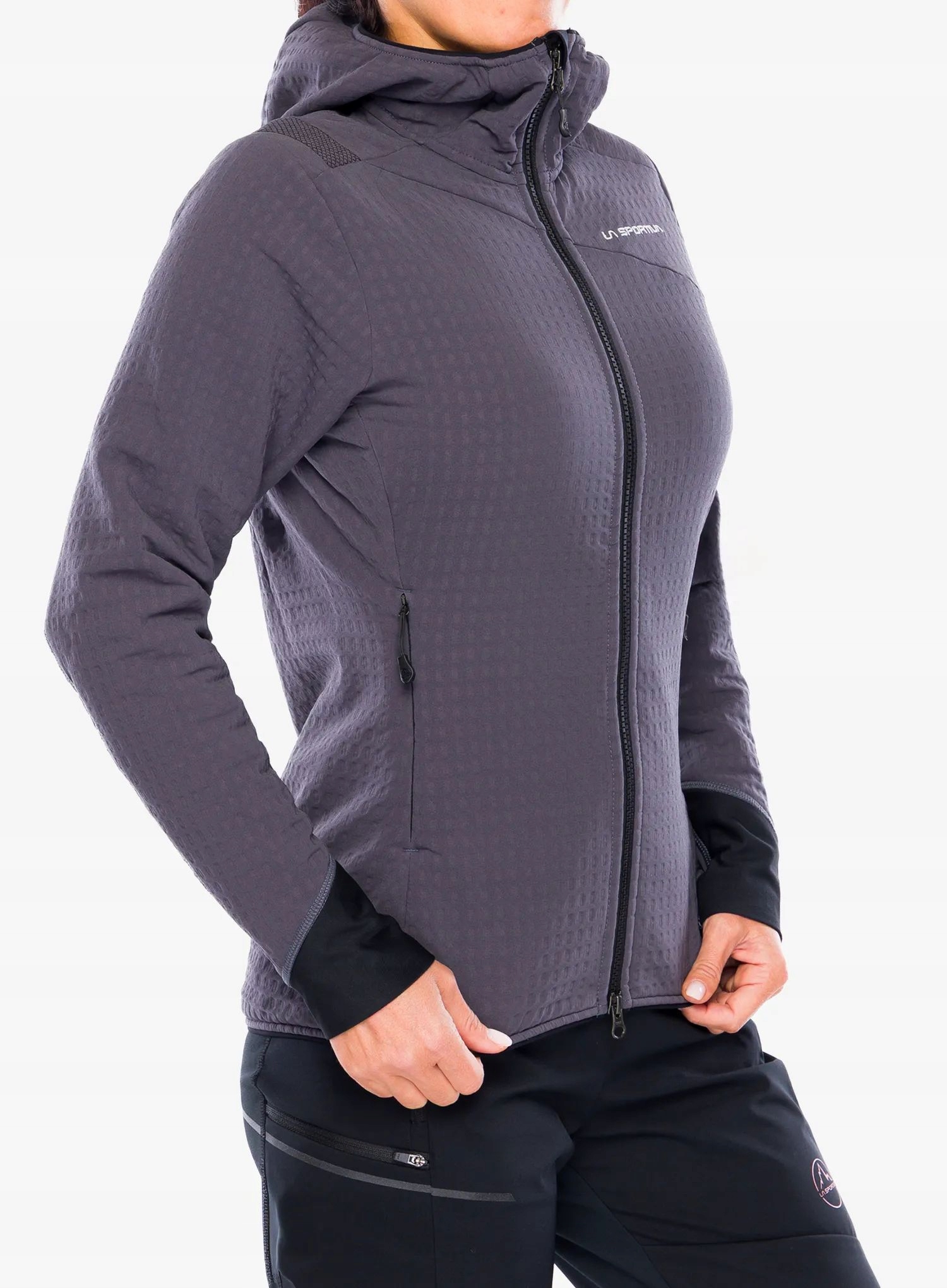 Fleecová Mikina dámský La Sportiva Bristen Thermal Hoody onyx/chalk Xs