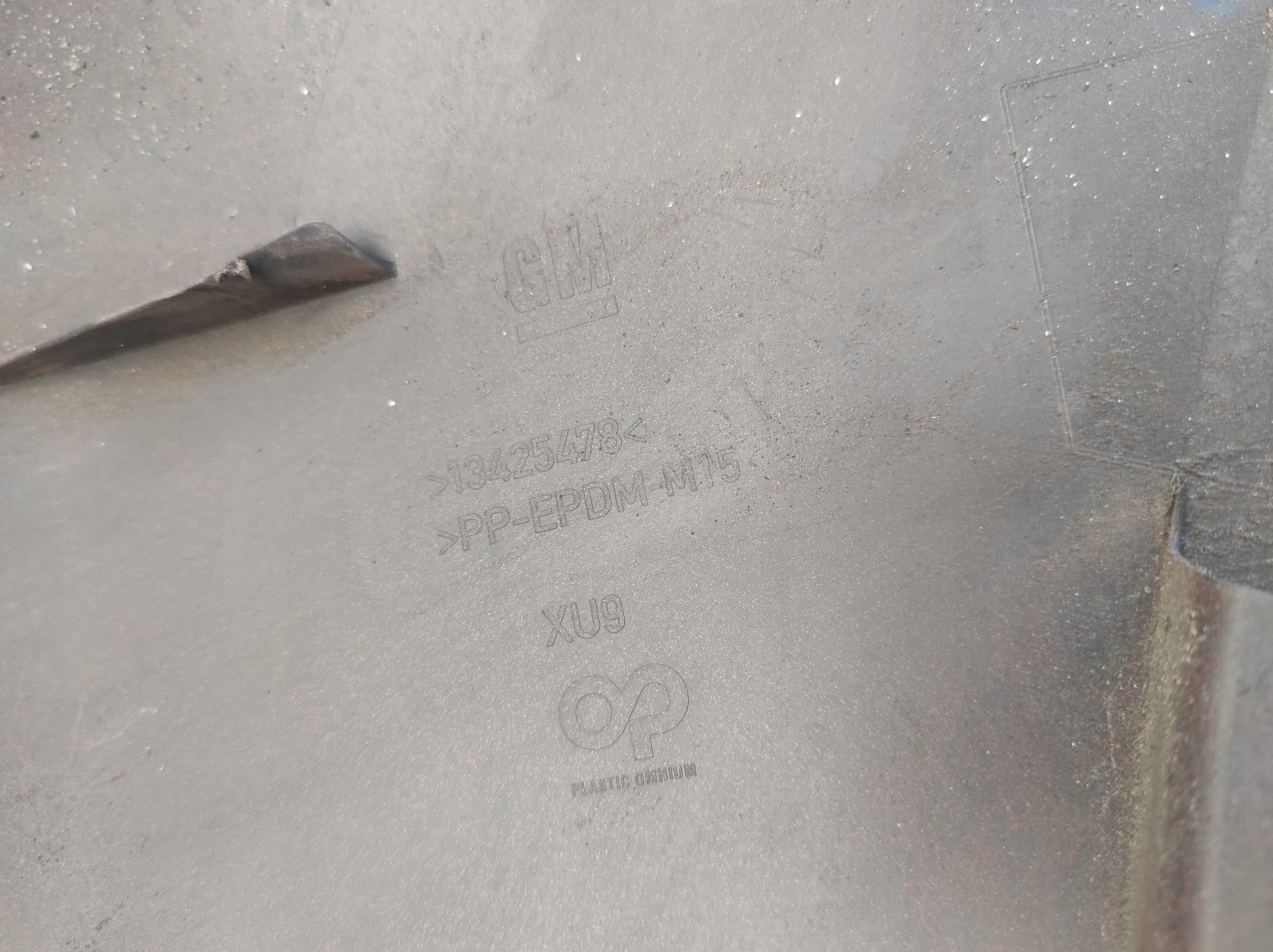 bumper rear part rear OPEL ASTRA K V HB 2015- 13425478 pdc
