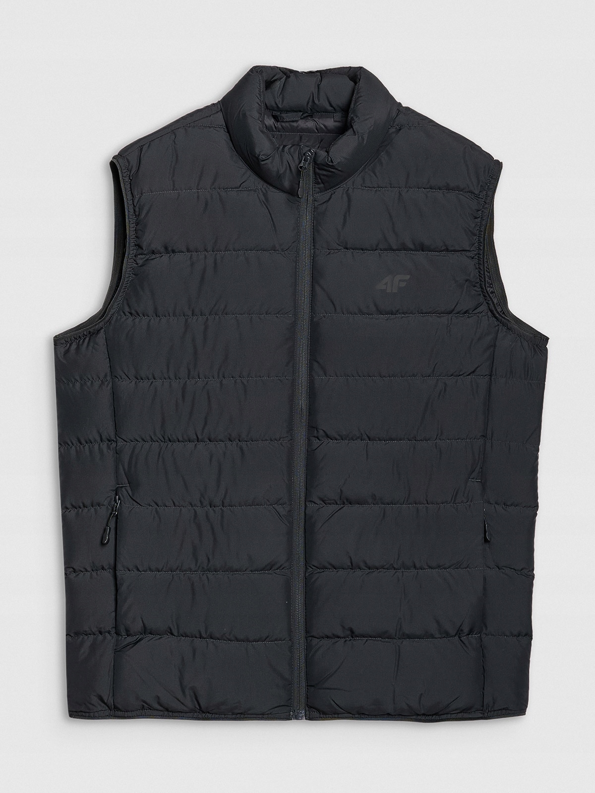 4F Bunda Bez Rukávů s přírodní výplní pro muže černá, velikost XXL