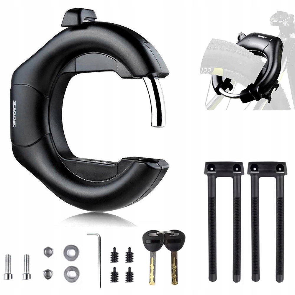 Blokada Tylnego Koła Roweru Zapięcie Podkowa Zabezpieczenie Rowerowe