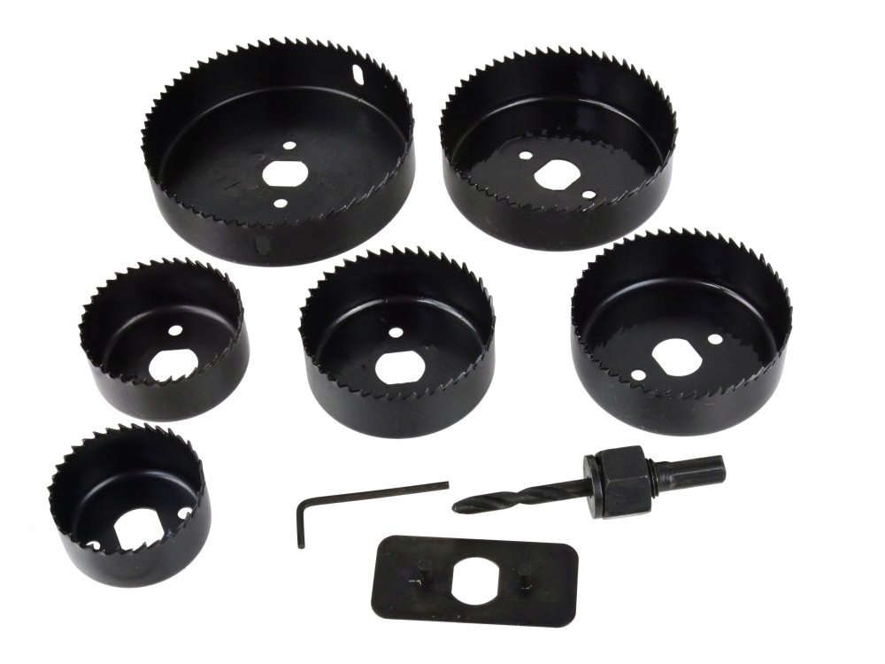 Zastaw 8 otwornic 51-102 mm do drewna, karton-gips Kod producenta G30002