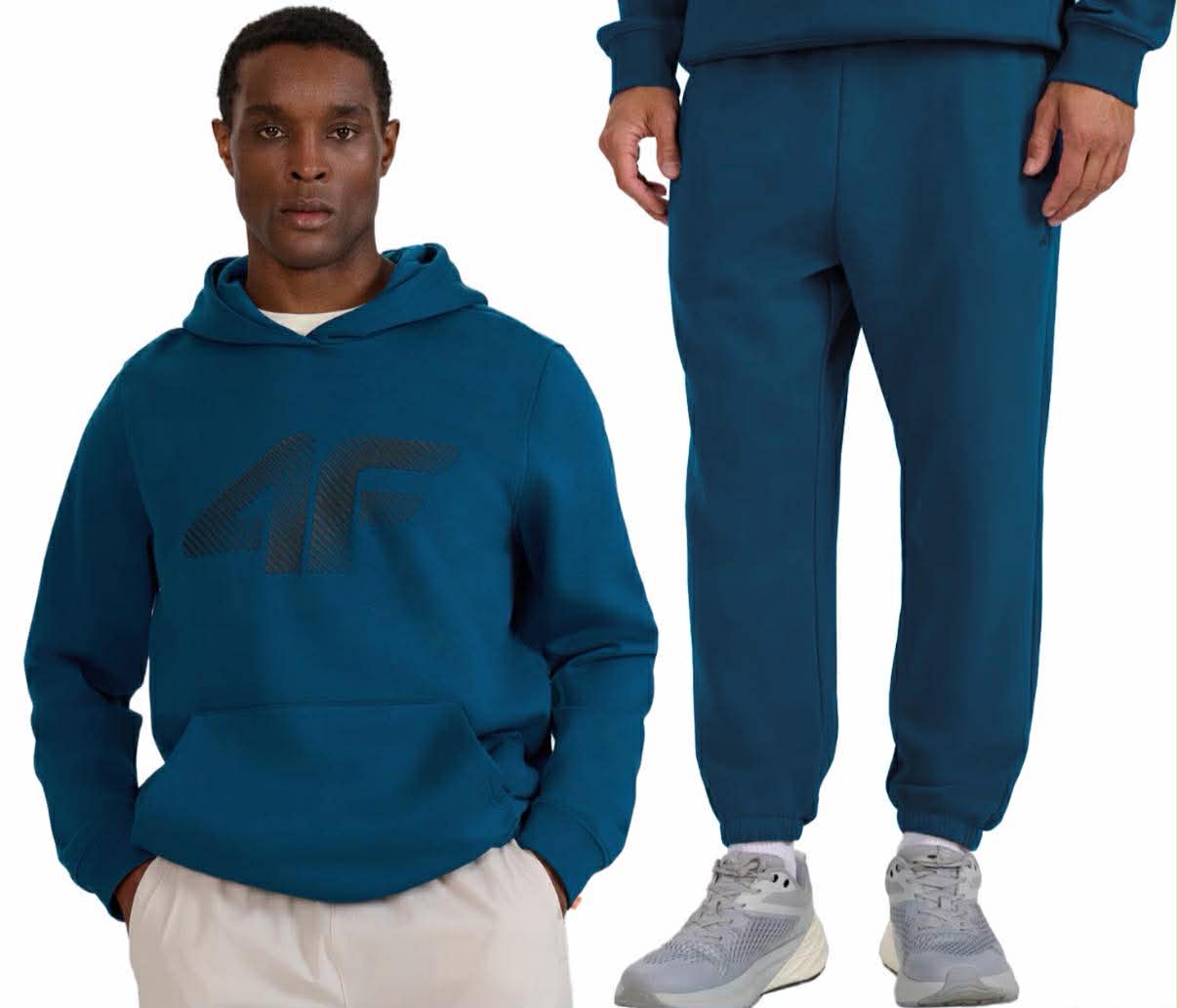 Teplákovka Pánské 4F Sportovní Kalhoty Mikina Komplet Tepláků Pro Každodenní Nošení 46s vel. XL