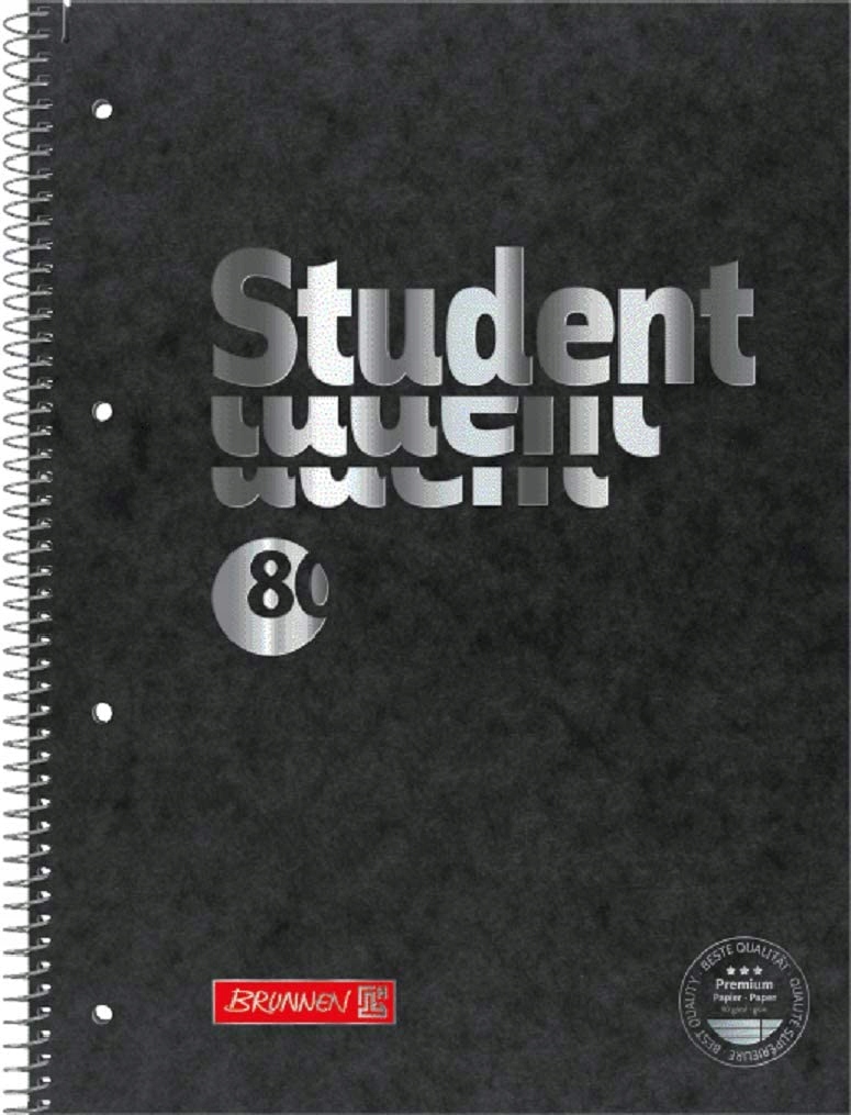 Zeszyt student A4 w linię czarny