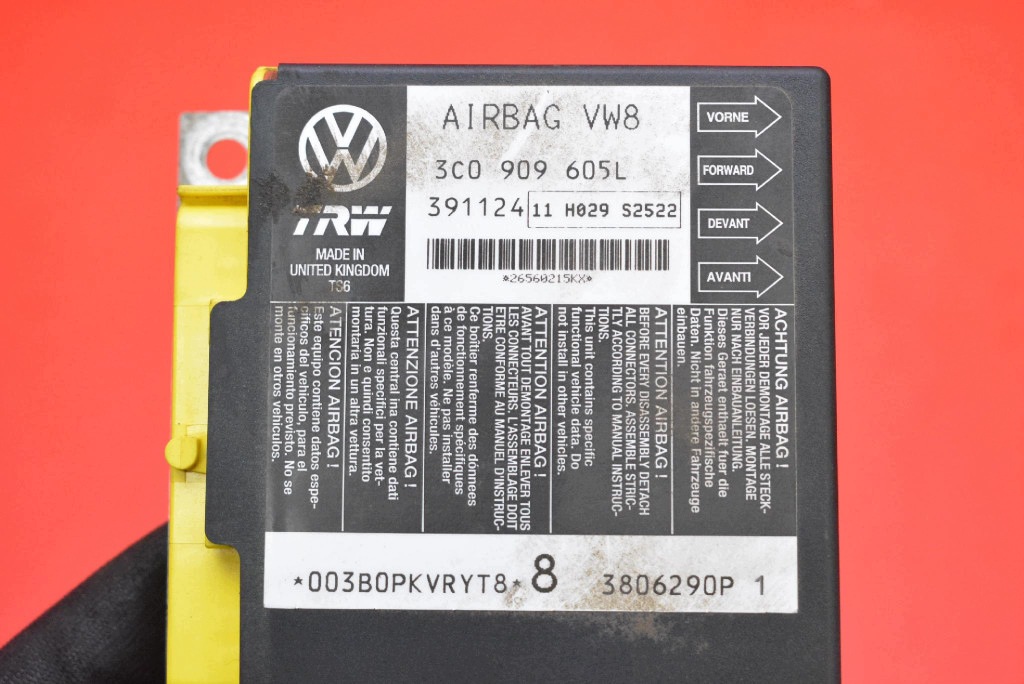 modulo SENSOR airbag airbag 3C0909605L SEAT LEON 2 II MK2 FR 05-09