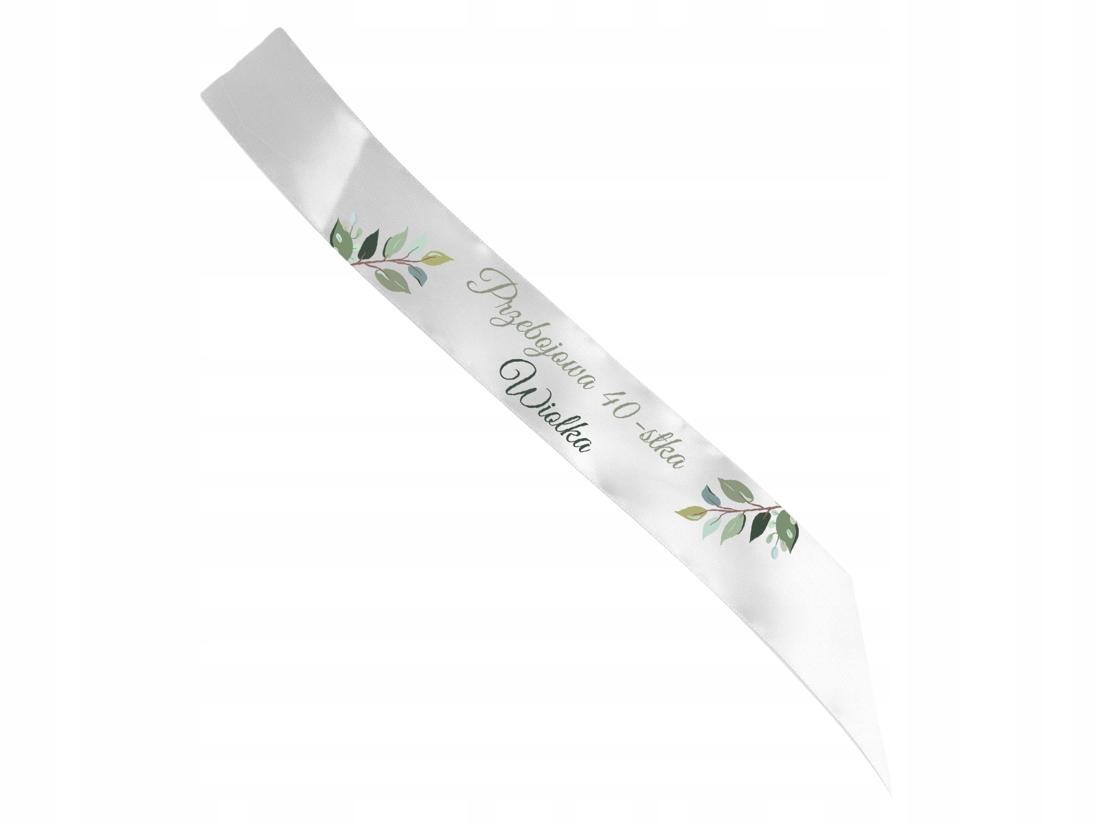 

Szarfa personalizowana na 40 urodziny swoje imię