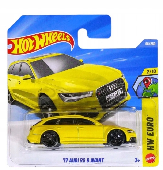 HOT WHEELS AUDI RS 6 AVANT YELLOW