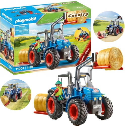 Playmobil Duży traktor z akcesoriami 71004