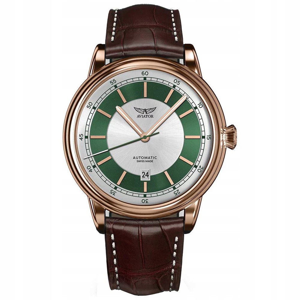 Pánské Hodinky Aviator V.3.32.2.271.4.BRDC-3 hnědé