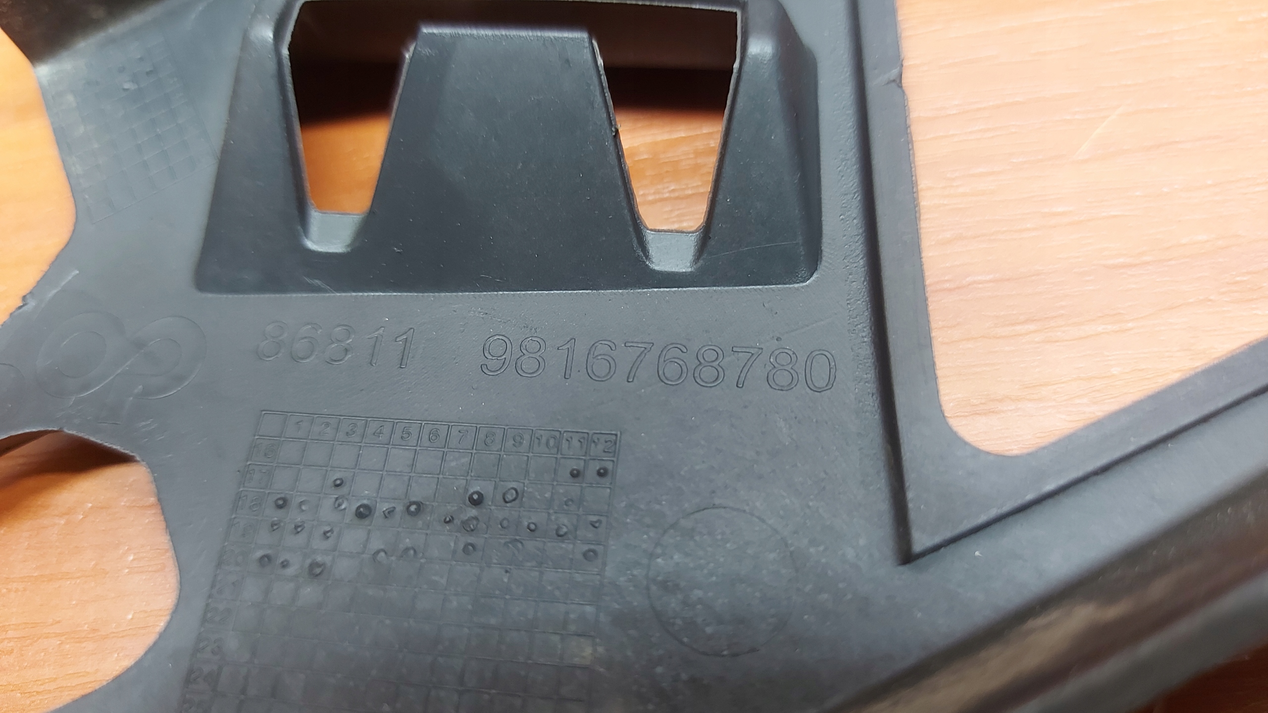bumper bracket right front TOYOTA PROACE CITY COMPO E BERLINGO PARTNER 18
