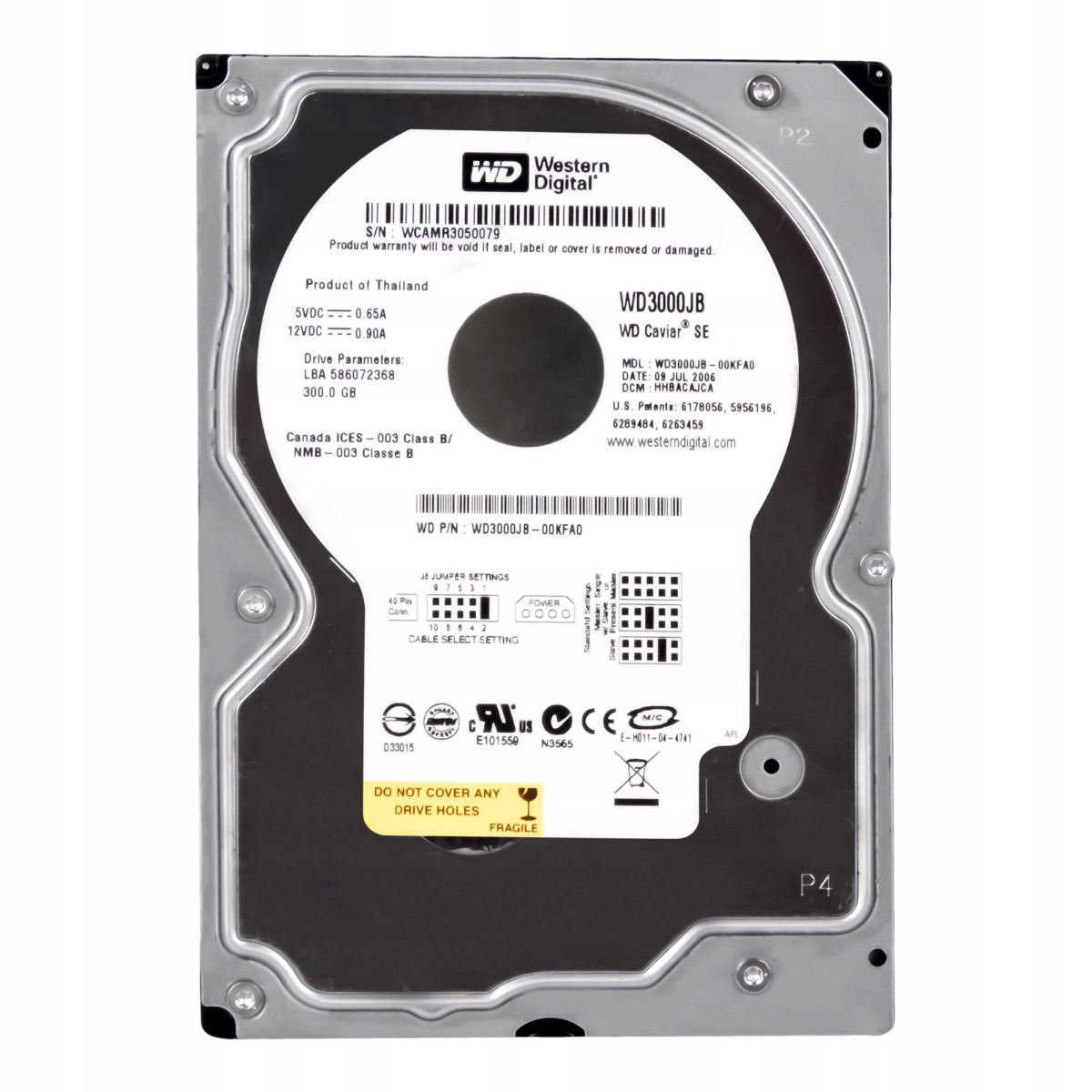 Wd Caviar Se 300GB Ata 7.2K 3.5'' WD3000JB-00KFA0